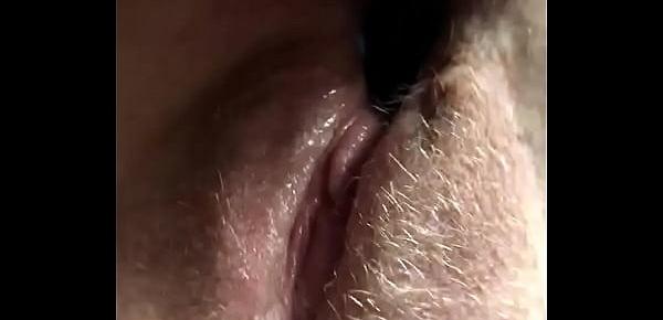  Wife sucking bbc while getting hairy pussy  fingered